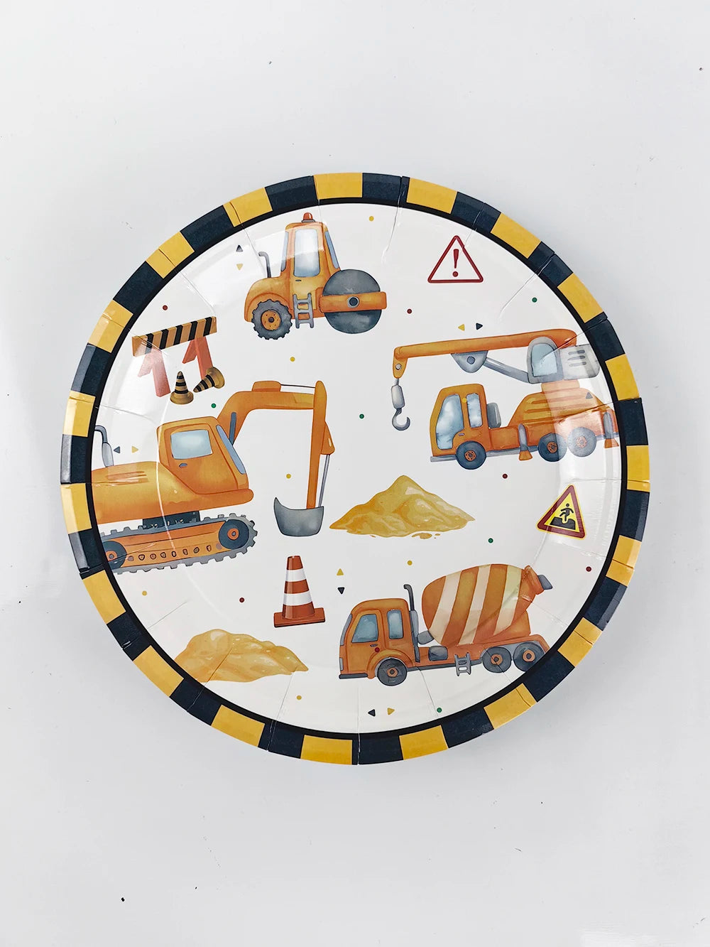 Construction Party Disposable Tableware Plates Cups Napkins Tablecloth Construction Truck Party Decor Excavator Party Favors