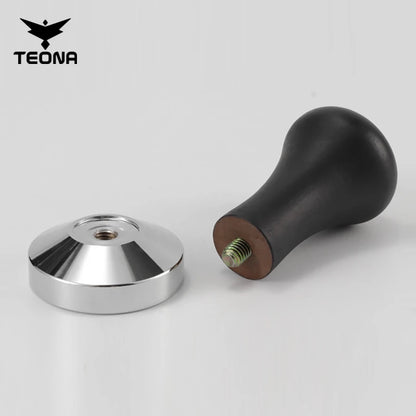 Coffee Barista Espresso Flat Tamper Base, Press Mat, Dosing Ring, Coffee Basket, Portafilter Holder, 58mm, 53mm, 51mm