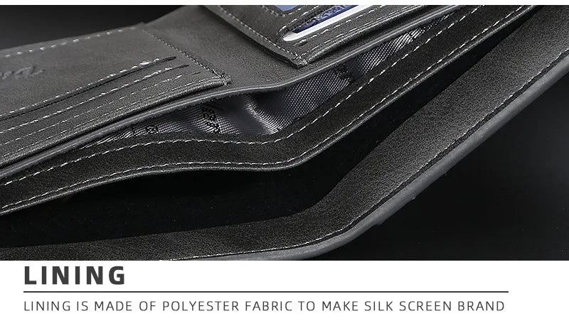 2025 New RFID Blocking Men Short Wallet Man Vintage Leather Wallet Male Handmade Billfold Coin Purse High Quality Business Purse