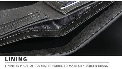 2025 New RFID Blocking Men Short Wallet Man Vintage Leather Wallet Male Handmade Billfold Coin Purse High Quality Business Purse
