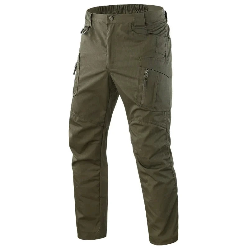 2024 Outdoor Waterproof Tactical Cargo Pants Multi-pocket Men Breathable Casual Long Trousers Male Quick Dry Cargo Pants