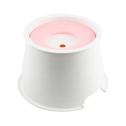 OUWO Pet Water Bowl Float Non Wet Mouth Cat Dog Buoyancy Pet Water With Floating Plates No Spill Water Bowl