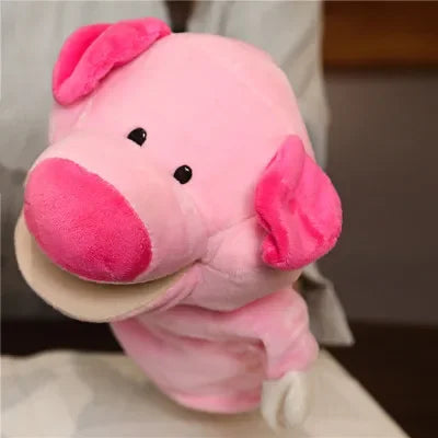 Stuffed Plush Animals Toys Hand Finger Story Puppet Kawaii Dolls Educational Baby Toys Lion Elephant Bunny Monkey Children GIft