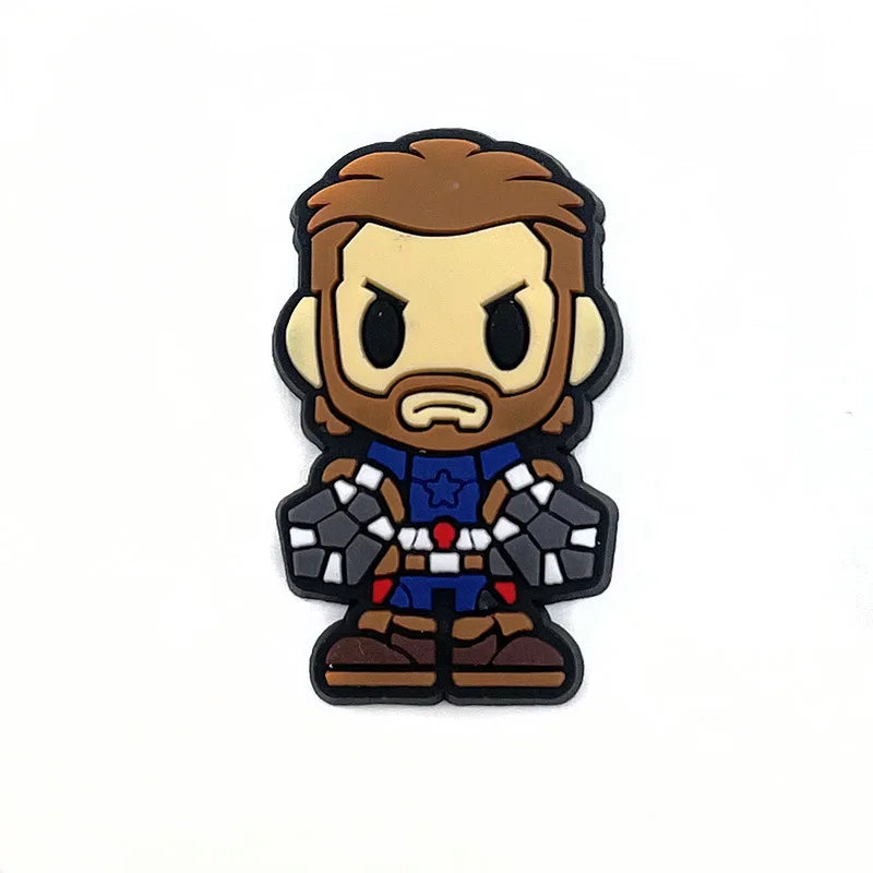 28styles Movies Super Hero Shoe Charms for Clogs Sandals Decorations shoes Accessories PVC Charms Cartoon Kids Gifts