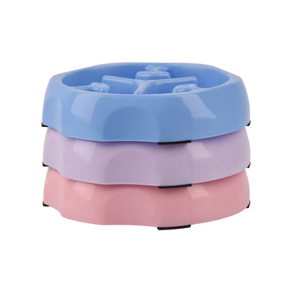 Pet Dog Anti Choking Slow Food Bowl, Anti Slip And Spilled Dog Food Slow Food Bowl, Rice Bowl, Dog Bowl, PP Bowl