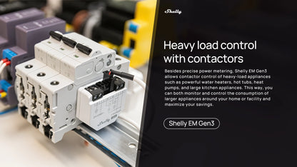 Shelly EM Gen3 Smart Home WiFi Connection Monitor Power Consumption Solar Energy Equipment Household Electricity Consumption