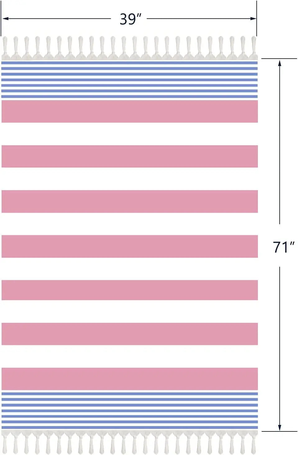 Turkish Beach Towels 39*7" Oversized  Quick Dry Sand Free  Bath  Pool Gym and Bathroom