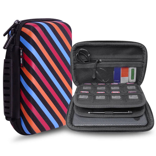 Travel Organizer Bag Pouch,EVA 3DS XL/LL Accessories Storage Bag for Power Bank, SD,USB Cables and Organizer case