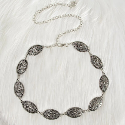 Fashion Retro Metal Accessories Fedora Belt Accessories Men Women Hats Straw Hat Accessories Belt Chain Decoration