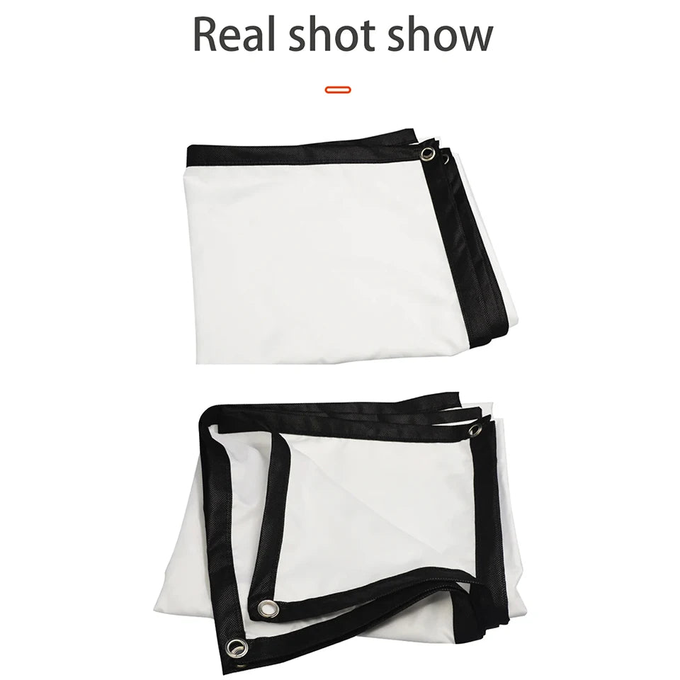 16:9 Portable Projector Screen Simple Projector Curtain 72/84/100/120/150 inch HD Display Screen Home Cinema Theater Movie Home