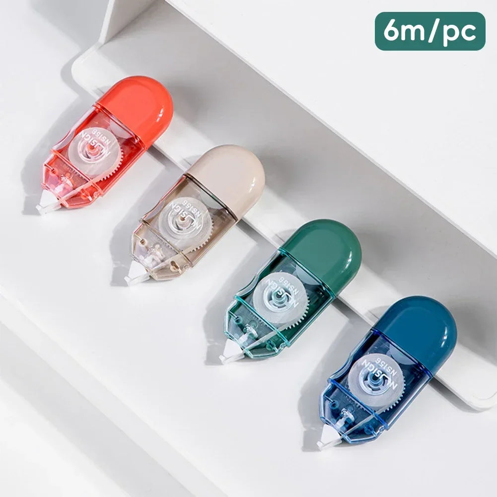 Mini White Correction Tape Multi-style Large Capacity Student Kawaii Error Correction Erasers Student School Stationery Supplies