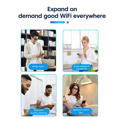 WiFi Extender 300M Wireless WiFi Repeater  Long Range Wireless WIFI Signal Booster Wireless Network Internet Repeater EU