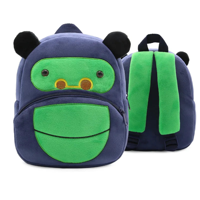 Cute cartoon animals school bags for Kindergarten kids backpack boys girls plush backpack