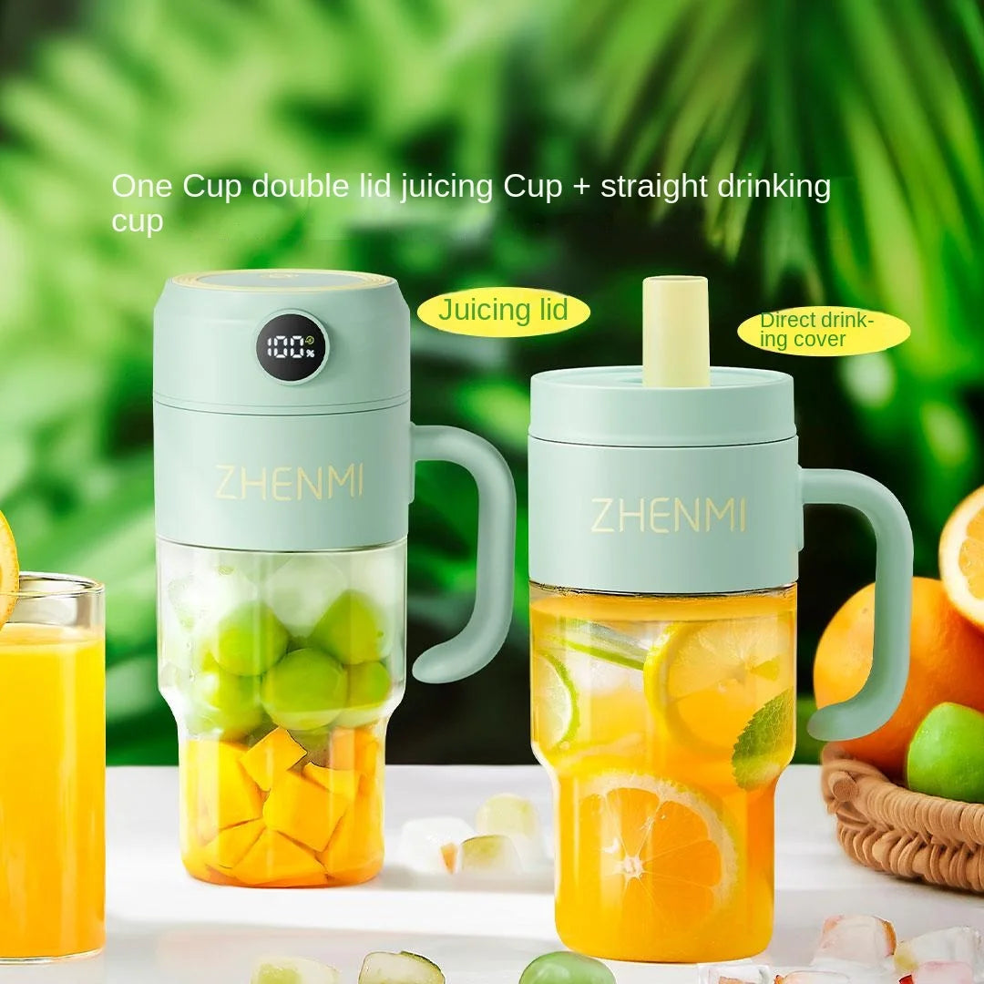 Portable Multifunction Fruit Juicer Blender 10 Blade Mini Ice Blender Smoothie Maker USB Charging Wireless Juice Extractor