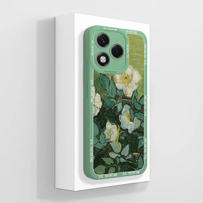 For Honor 400 Lite Case Simple Butterfly Soft Liquid Silicone Full Protection Back Cover For Honor 400Lite 5G Phone Protectors