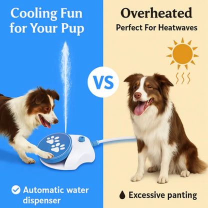 Step On Dog Water Dispenser Easy Connection Leakproof Dog Water Fountain 2 Water Dispensing Modes Simple Use for Pets for Lawn