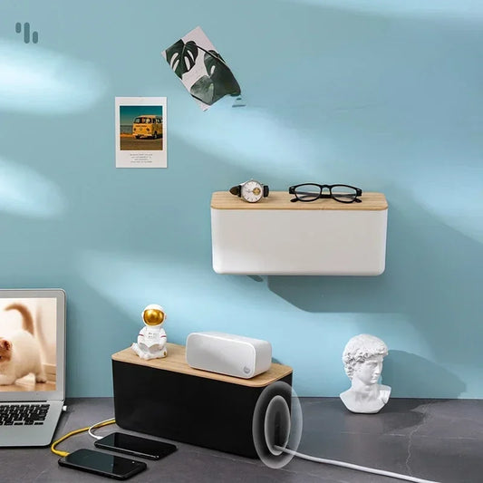 Cable Storage Box, Network Line Storage Bin, Desktop Bag, Charger Socket Organizer, Power Strip Wire Case Management