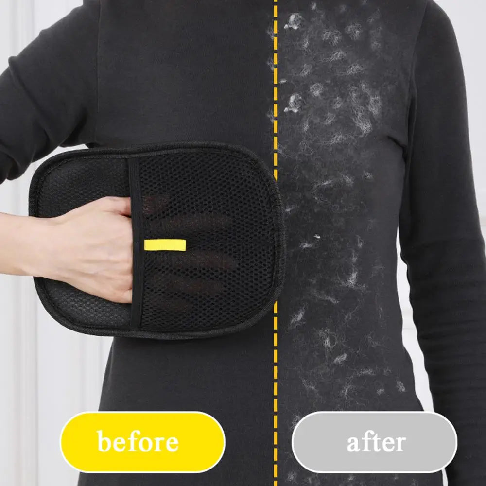 Portable Pet Grooming Brush Hair Removal Gloves Lint Remover For Clothes Sofa Two-way Hair Remover Multifunctional Accessory