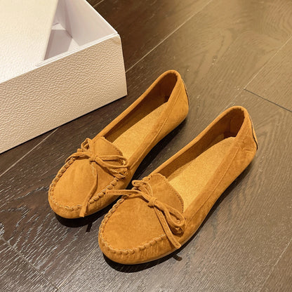 Woman Trend Fashion Casual Lofers Women's Flat Shoes Ladies Elegant Butterfly-Knot Comfortable Women Soft Classic Office Shoes