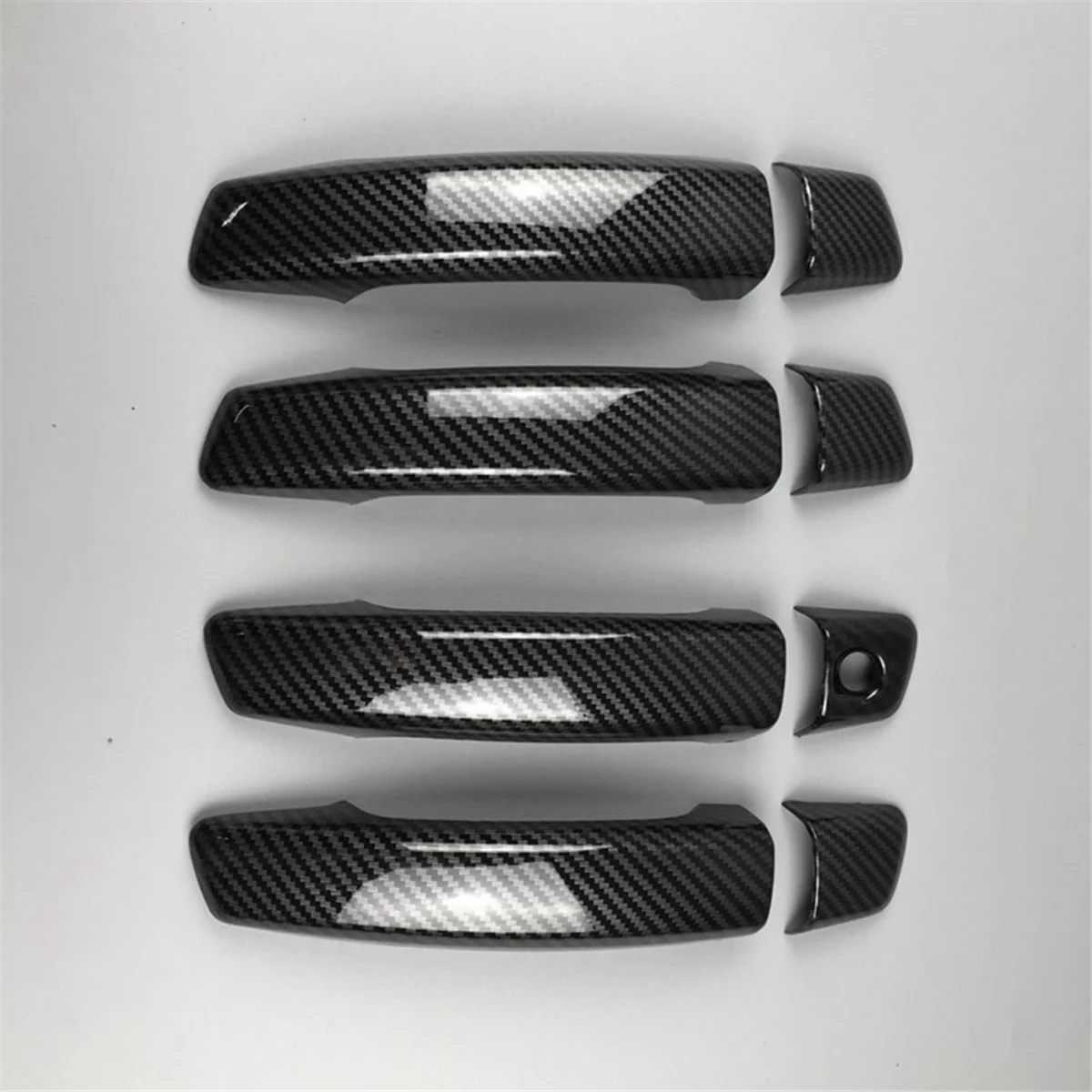 Auto Accessories Carbon Fiber ABS Car Exterior Door Handle Door Cover Trim Decals for Audi A3 8V 2014-2018