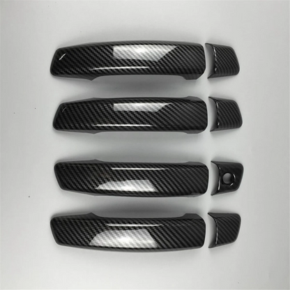 Auto Accessories Carbon Fiber ABS Car Exterior Door Handle Door Cover Trim Decals for Audi A3 8V 2014-2018