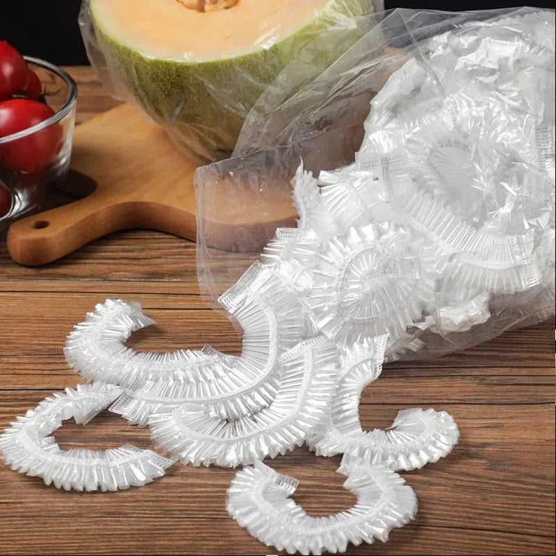 Reusable Disposable Food Cover Plastic Wrap Durable Elastic Food Lids for Bowls Elastic Plate Covers For Kitchen Food Saver Bag