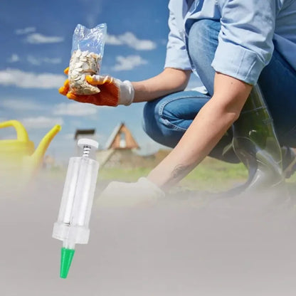 1pc Handheld Seed Dispenser, Mini Manual Seeder Tool for Garden Planting, Flower Pot & Garden Bed Essential Gardening Supplies