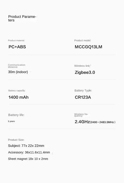 Newest Aqara Door Window Sensor P1 Zigbee 3.0 Remotely View Intelligent Linkage Smart home Devices Work With APP Homekit