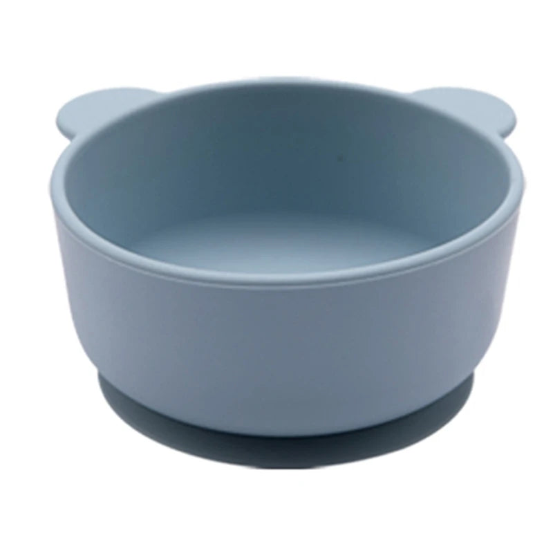 New Silicone Baby Feeding Bowl Tableware for Kids Waterproof Suction Bowl Feeding Bowl BPA Free Silicone Dishes for Baby Bowl