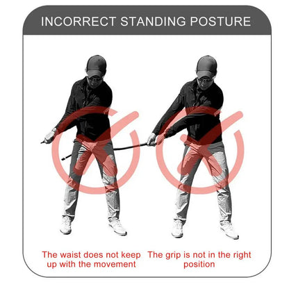 Golf Swing Trainer Portable Professional Golf Swing Aid Sports Supplies Training Equipment For Indoor Outdoor Course Home