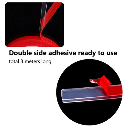 Press on Nails Storage Box, Empty False Nail Packaging Box Set with Double-sided Adhesive Tape and 10 Acrylic Nail Display Stick