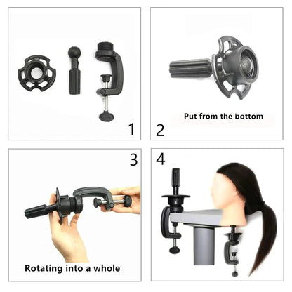 Training Heads Kit For Hairdressers Hair Styling Head Mannequin Doll Head For Children Practice Hair