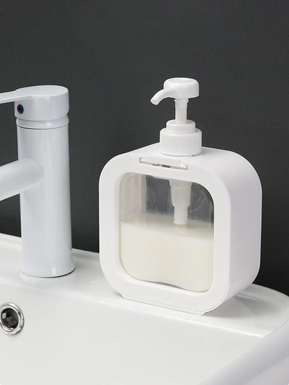 1/2 PCS large-capacity soap dispenser bottle, transparent visible plastic press bottle, suitable for travel, kitchen, bathroom