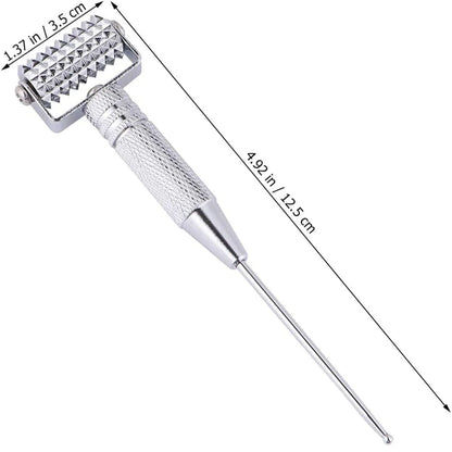 Multifunction Face Roller Painless Micropin Skincare Manual Massager Arms Neck Massage Roller Ear Acupoints Probe Beauty Tool