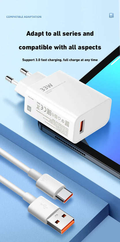 2025 Xiaomi Original Charger 120W 67W 33W Ultra Fast Charger EU GaN Plug Charge Adapter USB Type C Cable For Samsung Redmi Phone