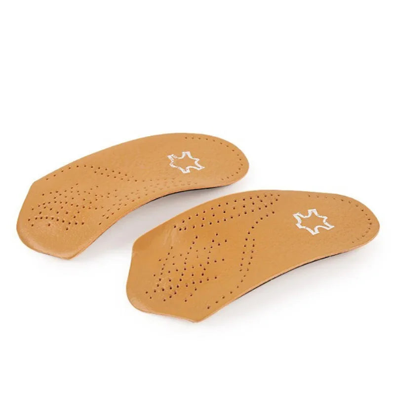 Orthopedic Half Insole Arch Support Shoes Insoles for Feet Plantar Fasciitis Shoe Pads Quality Cowhide Comfort Inserts Cushion