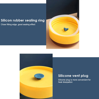 500ml Portable Breakfast Cup Multifunction Oatmeal Nut Yogurt Mug Snack Cup Microwave with Lid Spoon Creative Soup Cup