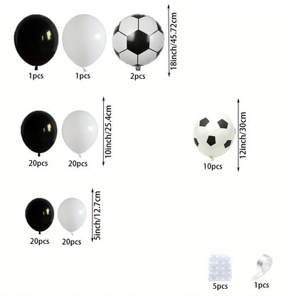 100pcs Football Themed Balloon Party Garland Arch Kit Birthday Party Celebration Party Football Anniversary Party