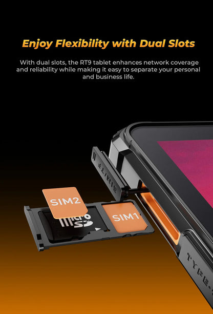 Oukitel RT9 Rugged TabletRugged Tablet 10.1" HD Display 24GB RAM 256GB Waterproof Tablet 11000mAh Battery Android 14.0 Tablet PC