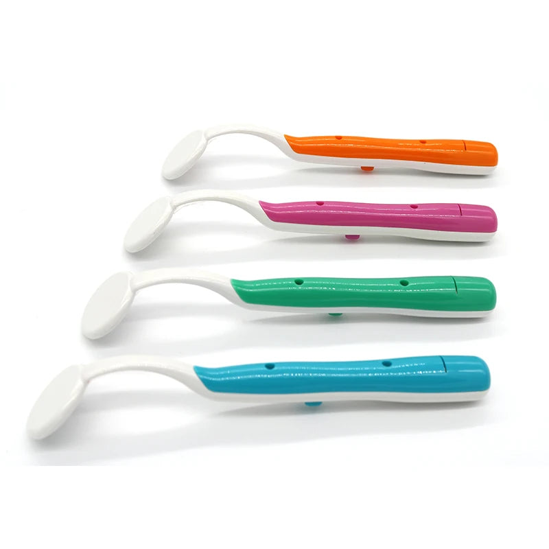 TJDent LED Light Super Bright Mouth Mirror Dentist Illuminated Mirror Teeth Hygiene Oral Cleaning Check Tool Dentist Instrument