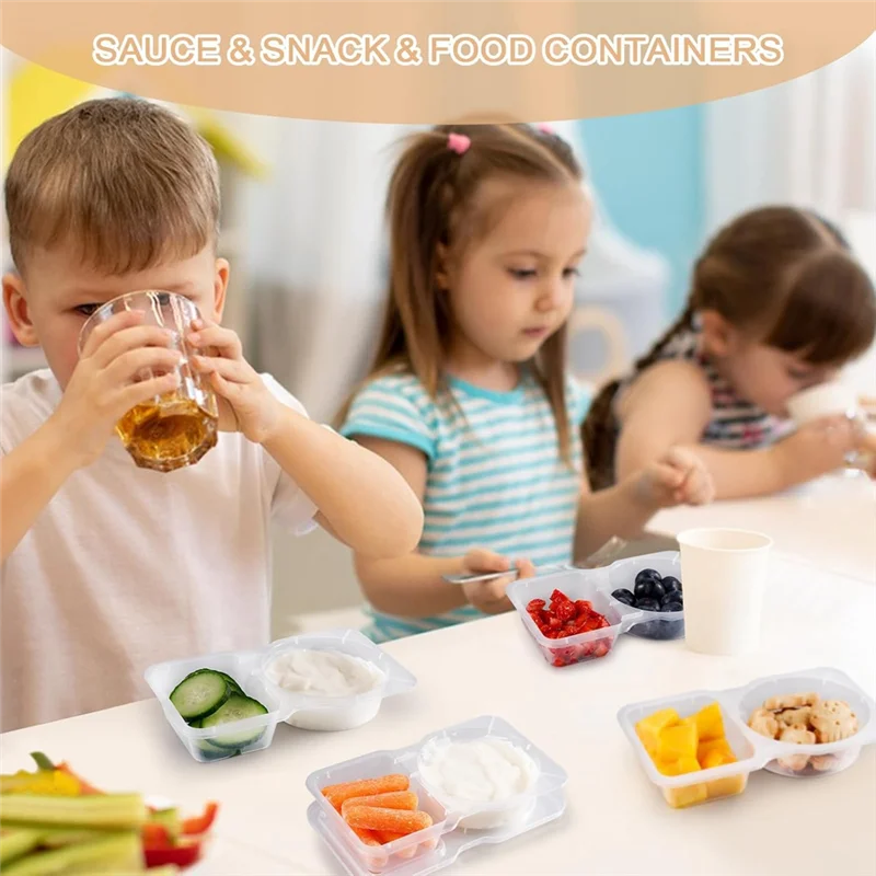 B08B-Reusable Snack Box Container With Lids, 20Pcs Pack, Snackle Box For Portion Control, New Storage