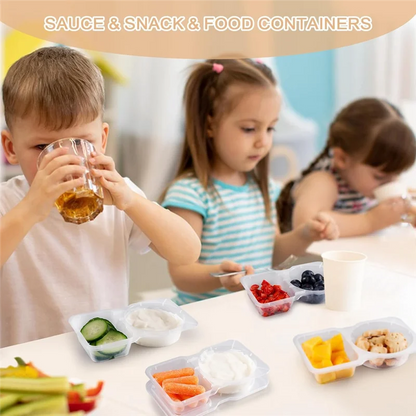 B08B-Reusable Snack Box Container With Lids, 20Pcs Pack, Snackle Box For Portion Control, New Storage