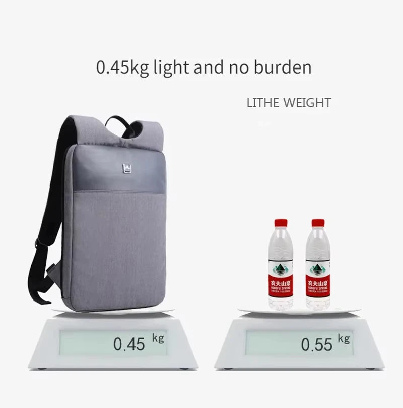 Men's 14/15 Inch Laptop Backpack Slim Casual Computer Backpack Ultra Light Waterproof Bag Suitable for Business