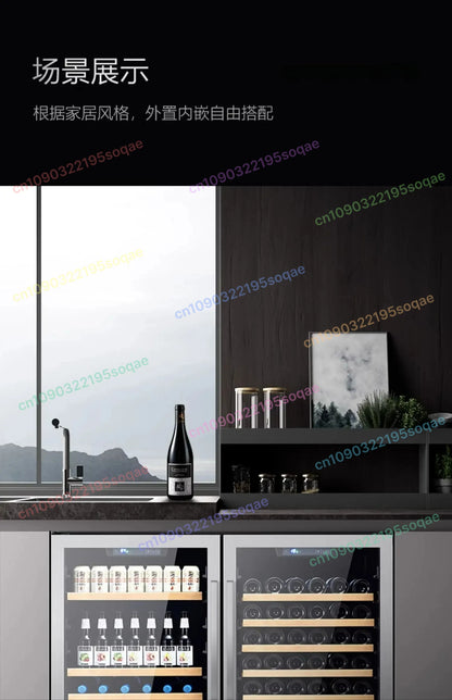 Embedded Wine Cabinet Household Small Refrigerator Constant Temperature Refrigerated Cabinet Drinks Ice Bar