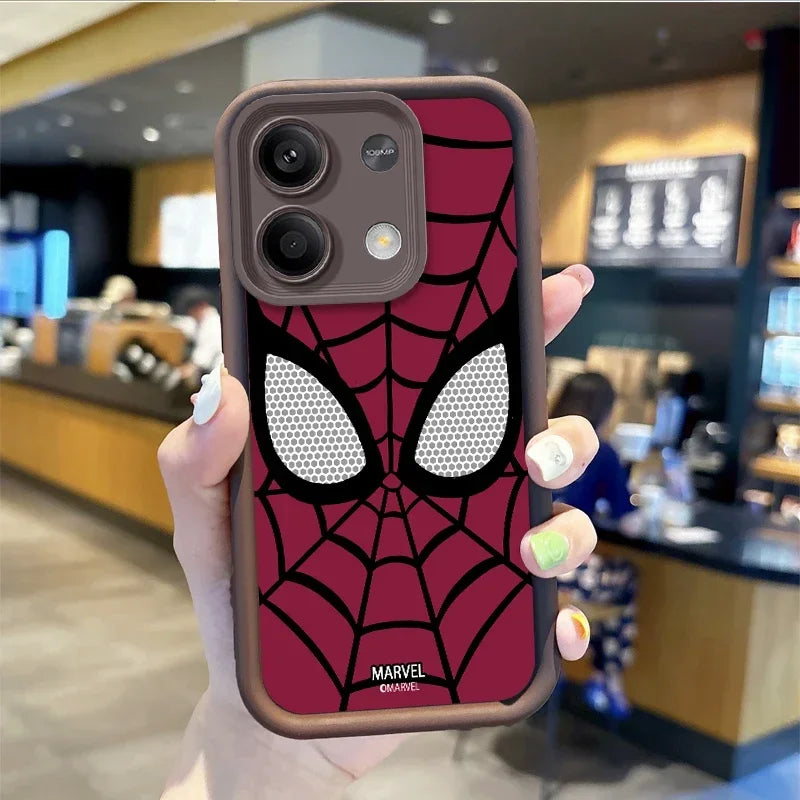 Marvel SpiderMan Anime Phone Case For Redmi Note 13 12 Pro Plus 5G Note 13 12 11 10 Pro 12C 10C 9C A2 A1 Carton Redmi Phone Case