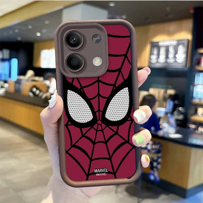 Marvel SpiderMan Anime Phone Case For Redmi Note 13 12 Pro Plus 5G Note 13 12 11 10 Pro 12C 10C 9C A2 A1 Carton Redmi Phone Case