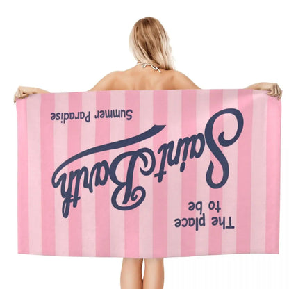 S-Saint B-Barth Beach Towel for Adults – Soft, Absorbent, and Lightweight for Travel
