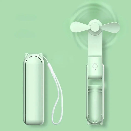 Candy colored portable fan mini handheld fan unique design portable personal handheld fan USB charging with powerful turbo wind