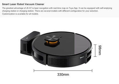 X7 Robot Vacuum Cleaner Can Work For 120-150 Minutes With Laser and Gyroscope Navigation Function Automatic Cleaning Sweep Robot