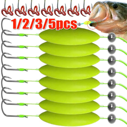 Double Hook Fishing Hair Rigs Hook Suspension Anti Bottom Carp Fishing Hook Equipment Ready Made Carp Rigs Fishing Lure